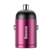 Заредете изображение във визуализатора на галерията – Baseus car charer type c pd30w power delivery quick charger qc4.0 tiny star pink vchx-b04 - TopMag
