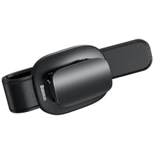 Заредете изображение във визуализатора на галерията – Baseus car holder for eyewear clamping leather platnium black acyjn-b01 - TopMag
