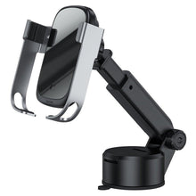 Заредете изображение във визуализатора на галерията – Baseus car holder for eyewear clamping leather platnium silver acyjn-b0s - TopMag
