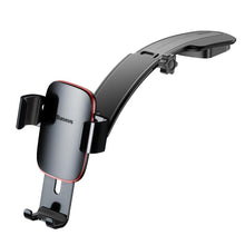 Заредете изображение във визуализатора на галерията – Baseus car holder metal age gravity carâ mount(connecting rod type)to dashboard dark grey suyl-f0g - TopMag
