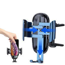 Заредете изображение във визуализатора на галерията – Baseus car holder to air vent future gravity vehicle-mounted holder applicable to round air outlet blue suyl-bwl03 - TopMag
