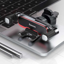 Заредете изображение във визуализатора на галерията – Baseus car holder to air vent gravity lateral gravity suyl-hu01 black - TopMag
