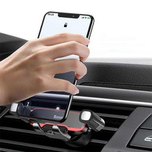 Заредете изображение във визуализатора на галерията – Baseus car holder to air vent gravity lateral gravity suyl-hu01 black - TopMag
