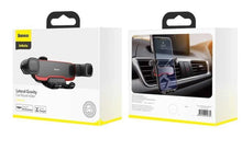 Заредете изображение във визуализатора на галерията – Baseus car holder to air vent gravity lateral gravity suyl-hu01 black - TopMag
