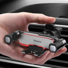 Заредете изображение във визуализатора на галерията – Baseus car holder to air vent gravity lateral gravity suyl-hu0s silver - TopMag
