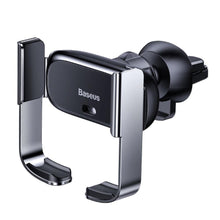 Заредете изображение във визуализатора на галерията – Baseus car holder to air vent mini electric car holder black suhw01-01 - TopMag
