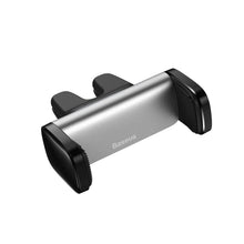 Заредете изображение във визуализатора на галерията – Baseus car holder to air vent with double handle steel cannon silver sugp-0s - TopMag

