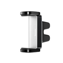 Заредете изображение във визуализатора на галерията – Baseus car holder to air vent with double handle steel cannon silver sugp-0s - TopMag
