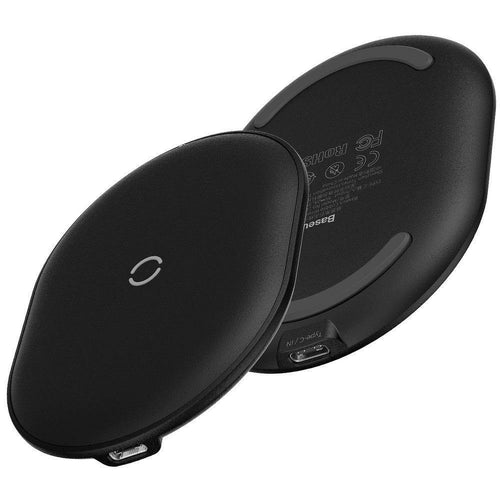 Baseus cobble wireless charger 15w qi epp black wxys-01 - TopMag