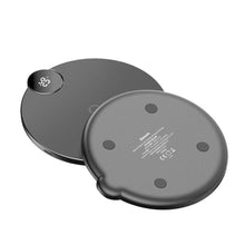 Заредете изображение във визуализатора на галерията – Baseus digtal led display wireless charger black wxsx-01/bswc-p21 - TopMag
