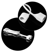 Заредете изображение във визуализатора на галерията – Baseus earphone strap за airpods сив бял - TopMag
