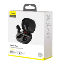 Заредете изображение във визуализатора на галерията – Baseus encok true wireless earphones wm01 plus black ngwm01p-01 - TopMag
