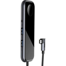Заредете изображение във визуализатора на галерията – Baseus hub type c to 2xusb 3.0 + hdmi + audio + typ c power delivery + wireless charger for apple iwatch cahub-az0 - TopMag
