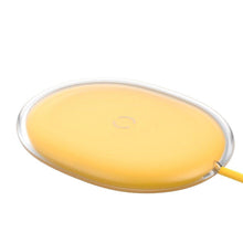Заредете изображение във визуализатора на галерията – Baseus jelly wireless charger for mobile and watch qi 15w yellow wxgd-0y - TopMag
