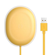 Заредете изображение във визуализатора на галерията – Baseus jelly wireless charger for mobile and watch qi 15w yellow wxgd-0y - TopMag
