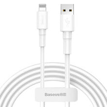 Заредете изображение във визуализатора на галерията – Baseus кабел usb mini for iPhone lightning 8-pin 2.4a 1m white calsw-02 - TopMag

