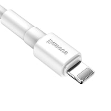 Заредете изображение във визуализатора на галерията – Baseus кабел usb mini for iPhone lightning 8-pin 2.4a 1m white calsw-02 - TopMag
