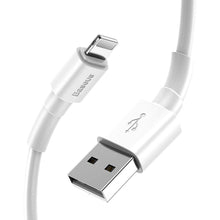Заредете изображение във визуализатора на галерията – Baseus кабел usb mini for iPhone lightning 8-pin 2.4a 1m white calsw-02 - TopMag
