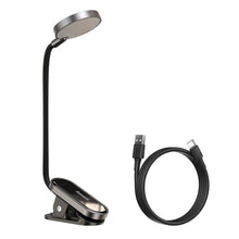 Заредете изображение във визуализатора на галерията – Baseus led desk / reading lamp wireless clip comfort mini gray dgrad-0g - TopMag
