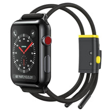 Заредете изображение във визуализатора на галерията – Baseus lockable rope for apple watch let`s go series 42mm / 44mm grey-yellow lbapwa4-bgy - TopMag
