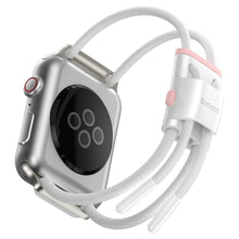 Заредете изображение във визуализатора на галерията – Baseus lockable rope for apple watch let`s go series 42mm / 44mm white-pink lbapwa4-b24 - TopMag
