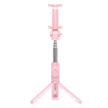Заредете изображение във визуализатора на галерията – Baseus lovely bluetooth folding bracket selfie stick black + tripod pink sudyzp-e04 - TopMag
