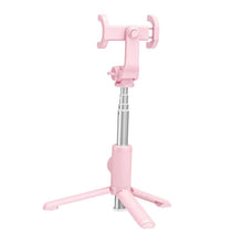 Заредете изображение във визуализатора на галерията – Baseus lovely bluetooth folding bracket selfie stick black + tripod pink sudyzp-e04 - TopMag
