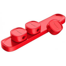 Заредете изображение във визуализатора на галерията – Baseus magnetic cable organizer peas cable clip red actdj-01 - TopMag
