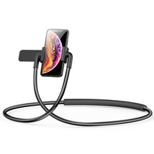 Заредете изображение във визуализатора на галерията – Baseus neck-mounted lazy bracket black sujg-alr01 - TopMag
