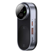 Заредете изображение във визуализатора на галерията – Baseus solar car wireless mp3 player / transmiter fm / bluetooth 5.0 700mah / tf / usb / aux black cdmp000001 - TopMag
