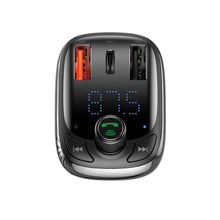 Заредете изображение във визуализатора на галерията – Baseus transmiter fm bluetooth mp3 with зарядно за кола 2 x usb 5a qc cctm-b01 - TopMag
