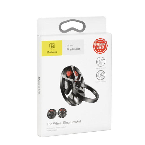 Baseus wheel ring bracket черен+сив - TopMag