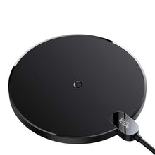 Заредете изображение във визуализатора на галерията – Baseus wireless charger digital led display gen2 15w czarna cced000001 - TopMag
