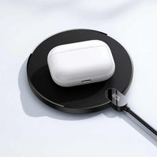 Заредете изображение във визуализатора на галерията – Baseus wireless charger digital led display gen2 15w czarna cced000001 - TopMag
