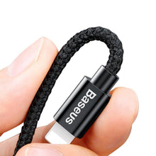 Заредете изображение във визуализатора на галерията – Baseusâ small screw 3.4a dual-usb car charging for iPhone lightning 8-pin кабел set black tzxld-a01/bsc-c15n - TopMag
