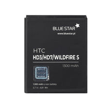 Заредете изображение във визуализатора на галерията – Батерия htc hd3/hd7/wildfire s 1300 mah li-ion Blue Star - само за 16.99 лв
