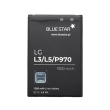 Заредете изображение във визуализатора на галерията – Батерия lg l3/l5/p970 optimus черен/p690 optimus net 1300 mah li-ion Blue Star - TopMag
