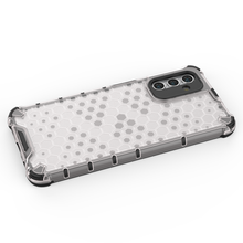 Заредете изображение във визуализатора на галерията – Honeycomb case for Samsung Galaxy A14 armored hybrid cover transparent
