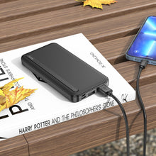 Заредете изображение във визуализатора на галерията – Hoco power bank 10 000mah j91 black
