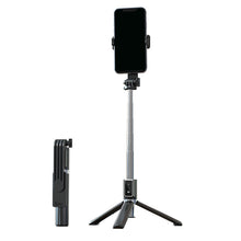 Заредете изображение във визуализатора на галерията – Selfie Stick MINI - with detachable bluetooth remote control and tripod - P40S BLACK

