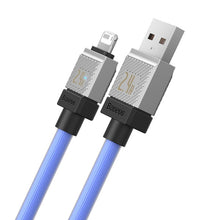 Заредете изображение във визуализатора на галерията – BASEUS cable USB to Apple Lightning 8-pin CoolPlay 2,4A 1m blue CAKW000403
