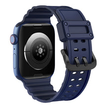 Заредете изображение във визуализатора на галерията – Strap Triple Protection strap for Apple Watch SE, 8, 7, 6, 5, 4, 3, 2, 1 (41, 40, 38 mm) bracelet navy blue

