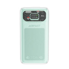 Заредете изображение във визуализатора на галерията – Acefast powerbank 10000mAh Sparkling Series fast charging 30W green (M1)
