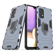 Заредете изображение във визуализатора на галерията – Ring Armor Case Kickstand Tough Rugged Cover for Samsung Galaxy A32 4G blue
