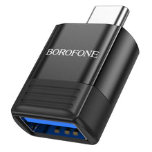 Заредете изображение във визуализатора на галерията – Borofone Adapter BV18 - Type C to USB - black
