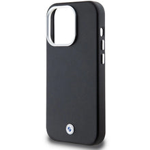 Заредете изображение във визуализатора на галерията – BMW Signature Wrapped Metal MagSafe case for iPhone 14 Pro Max - black

