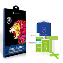 Заредете изображение във визуализатора на галерията – 5D Flex-buffer hybrid протектор с антибактериално покритие за iphone 14 pro 6,1" черен - TopMag
