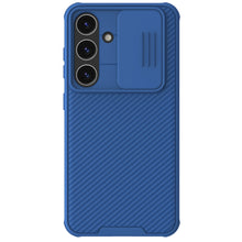 Заредете изображение във визуализатора на галерията – Nillkin CamShield Pro armored case with camera cover for Samsung Galaxy S24+ - blue
