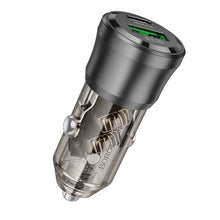 Заредете изображение във визуализатора на галерията – Borofone Car charger BZ25 Journey - USB + Type C - PD38W 3A black
