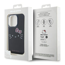 Заредете изображение във визуализатора на галерията – Original Case HELLO KITTY hardcase IML Kitty Face HKHCP13XHKHLK for Iphone 13 Pro Max black
